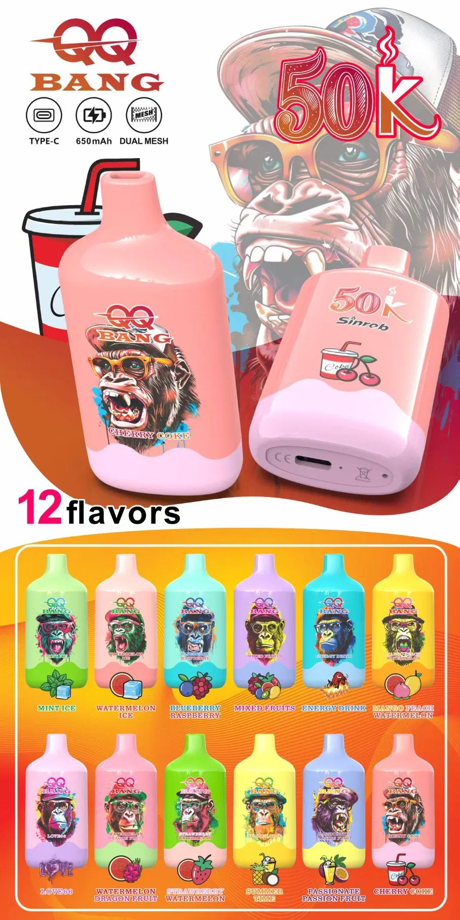 QQ BANG 50000 PUFF factory